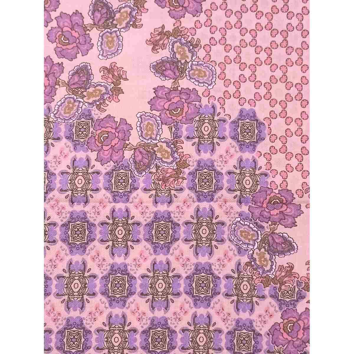 Sciarpa donna disegno fiori geometrici laura biagiotti