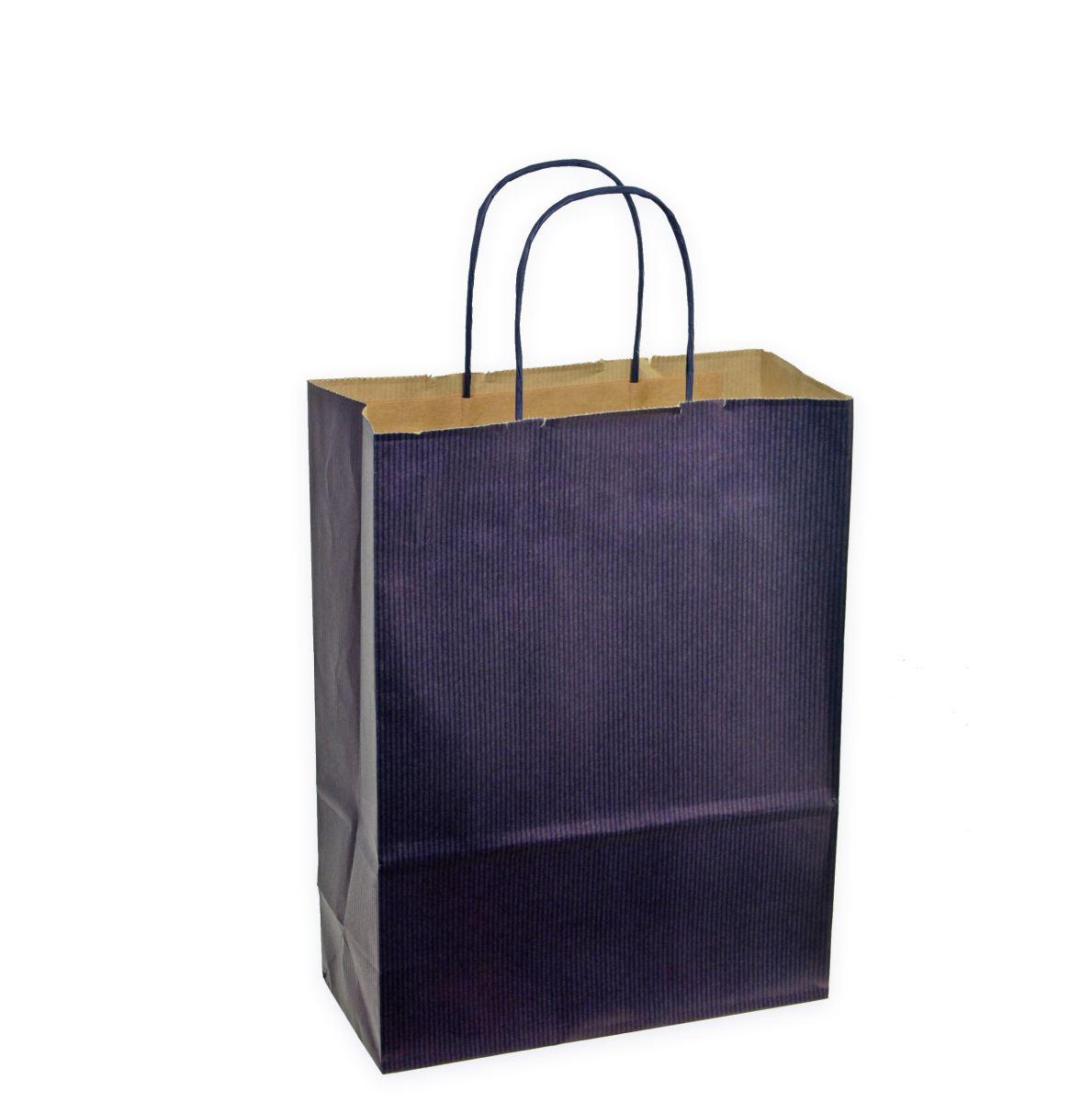 Shoppers carta colore eco blu notte h29 x l 22 x p 10