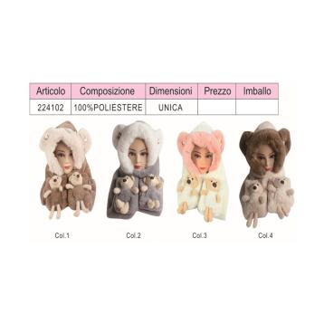 Sciarpa cappuccio donna coveri collection