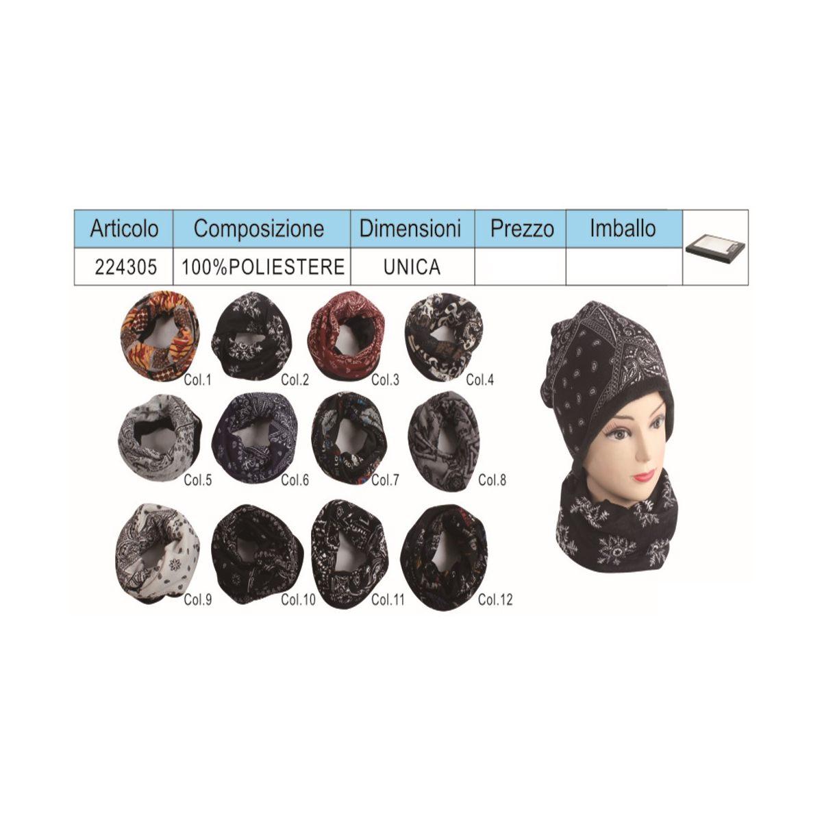 Sciarpa cappello uomo coveri collection