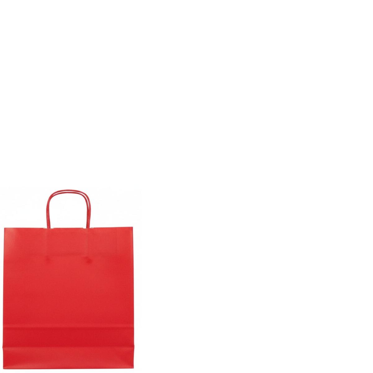 Shopper in carta h.29 x l.22 x p.10 cm colore rosso