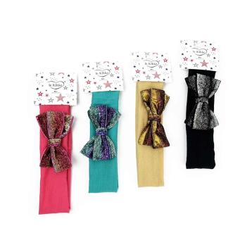 Fascia con fiocco lurex multicolor