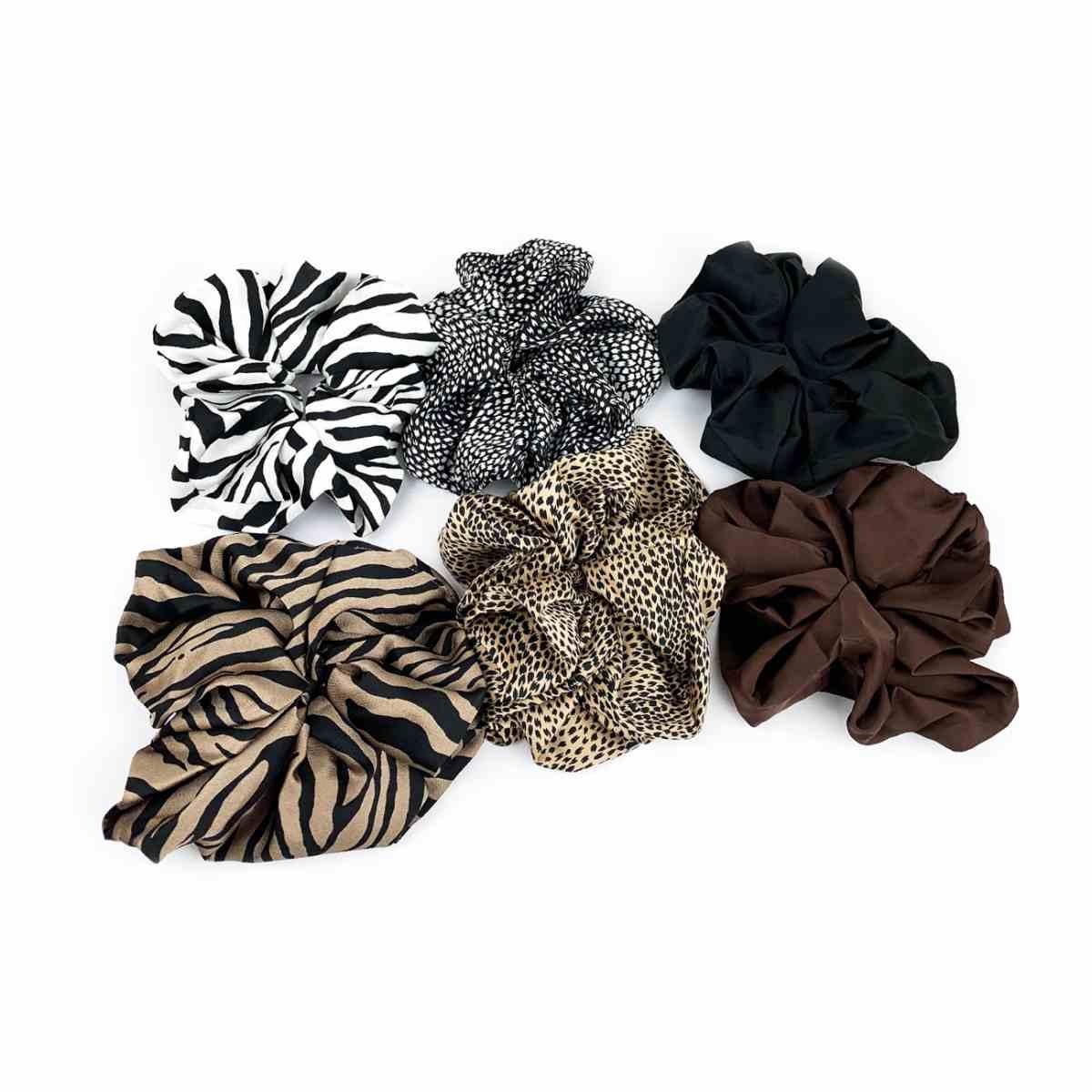 Mega scrunchies tessuto fantasie mix