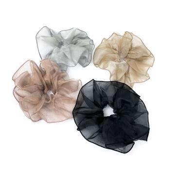 Mega scrunchies tulle tinta unita
