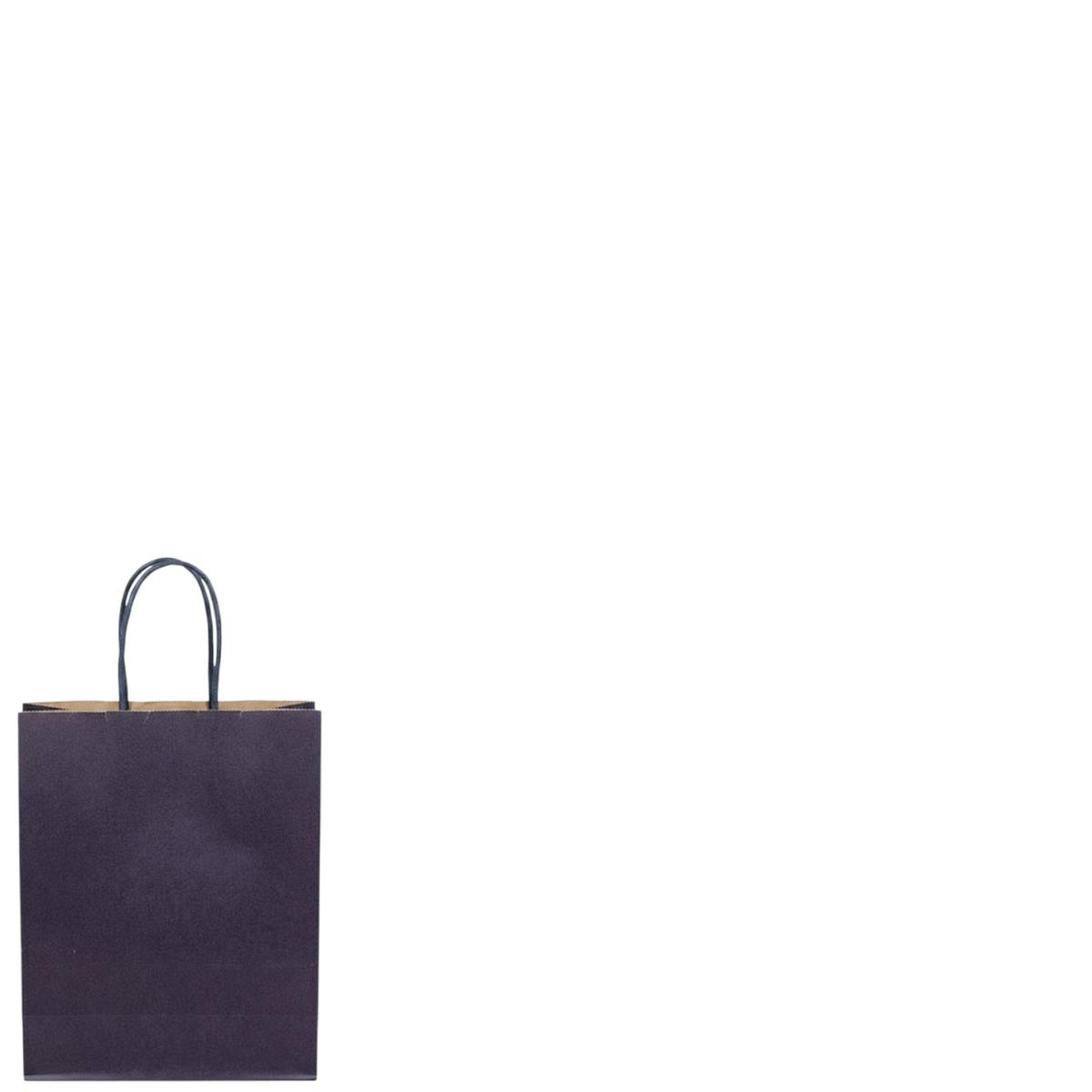Shopper in carta h.24 x l.18 x p.8 cm colore eco blu notte