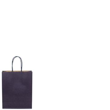 Shopper in carta h.24 x l.18 x p.8 cm colore eco blu notte