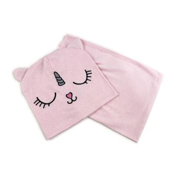 Set bimba scaldacollo e cappello catty unicorn le kikke