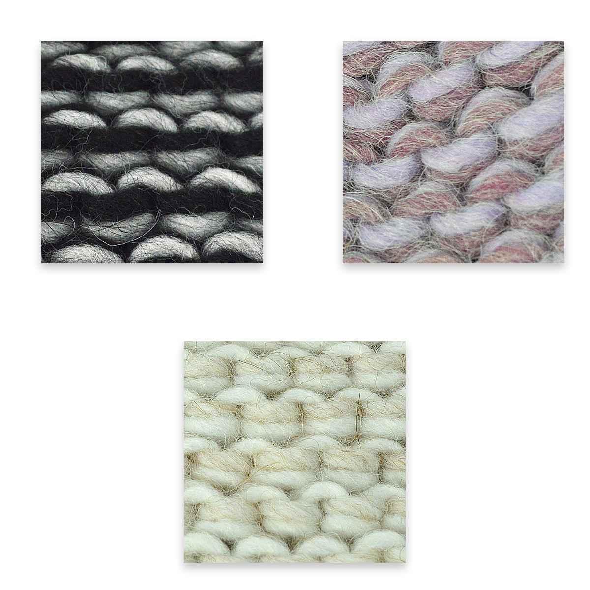 Cappello a maglia donna pon pon lana bicolore capoverde