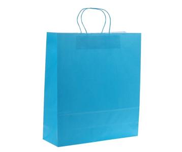 Shoppers carta colore turchese h37 X l 27 X p12