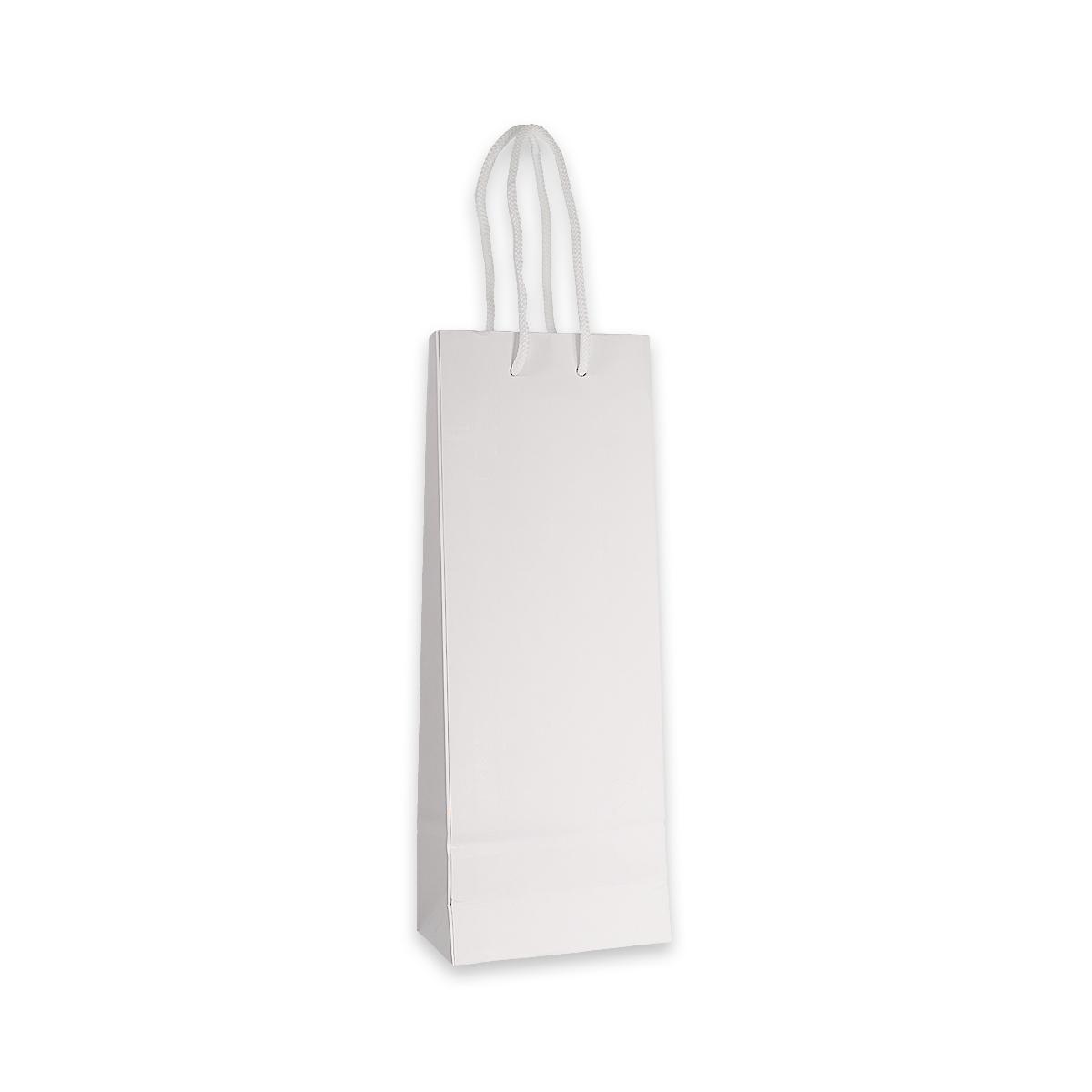 Shoppers portabottiglie bianco lusso cm 14x 39