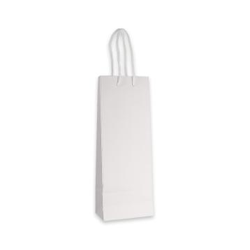 Shoppers portabottiglie bianco lusso cm 14x 39