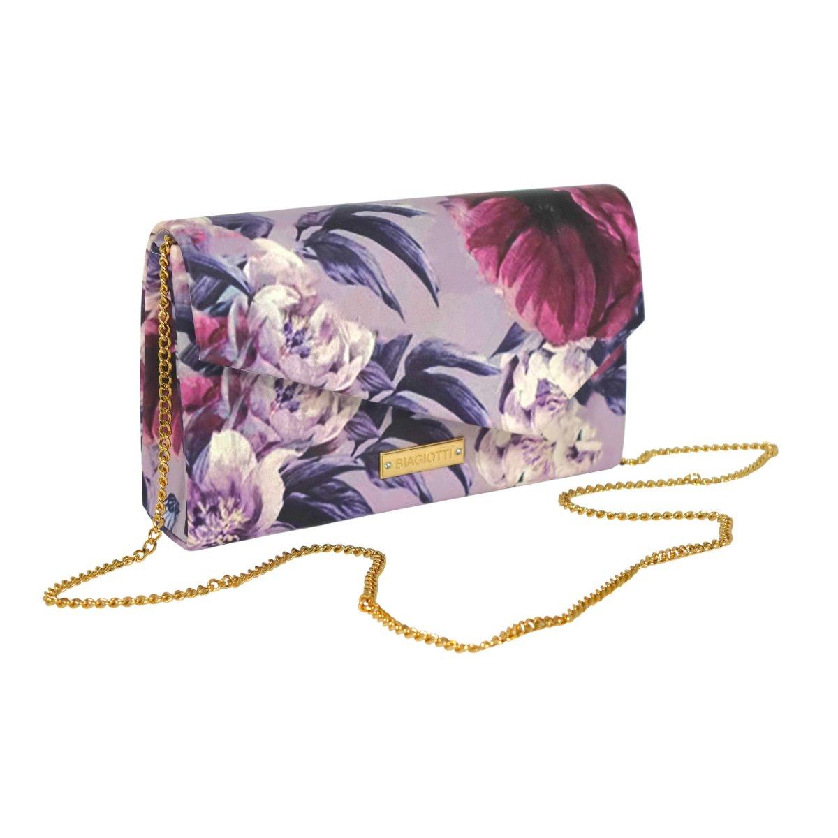 Pochette borsetta donna cerimonia stampa fiori Laura Biagiotti