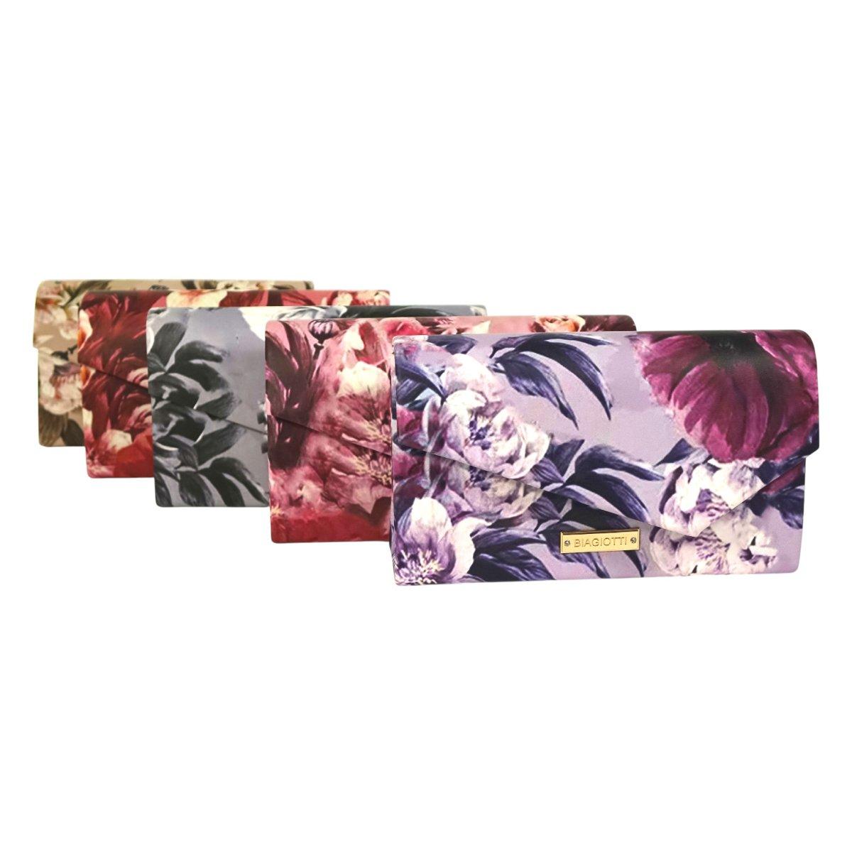 Pochette borsetta donna cerimonia stampa fiori Laura Biagiotti