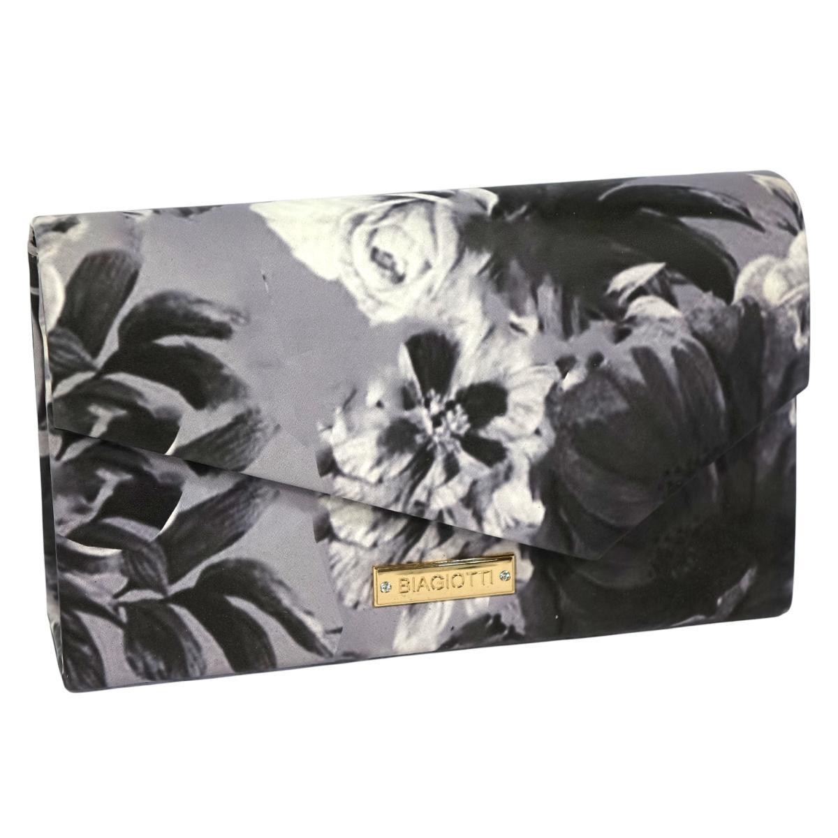 Pochette borsetta donna cerimonia stampa fiori Laura Biagiotti