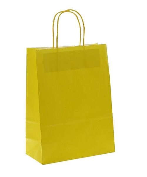 Shoppers carta  H41 x L36 x  P12 cm. colore giallo