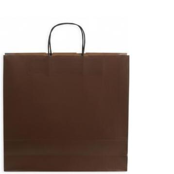 Shopper in carta h.41 x l.36 x p.12 cm colore marrone