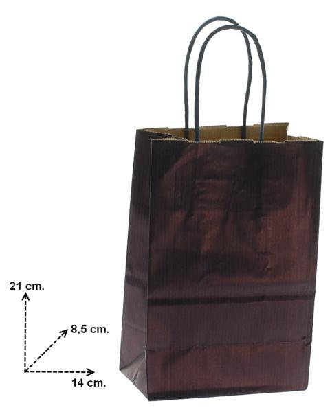 Shoppers carta H21 X L14 X P8,5 cm.colore blu notte