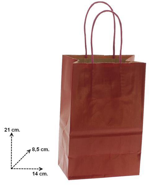 Shoppers carta colore . bordo' h21,5 x l14 x p8,5