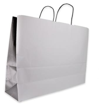 shoppers in carta colore duo italy bianco /nero h 39 x p15 x l 55