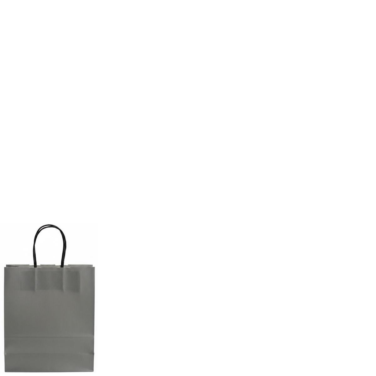 Shopper in carta h.21 x l.14 x p.8 cm colore grigio