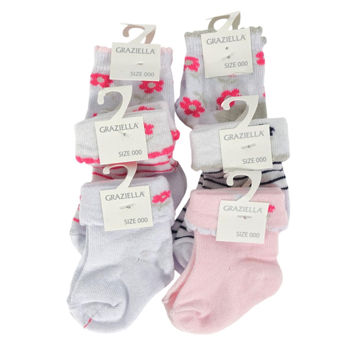 Box 6 paia calzini bimba Graziella
