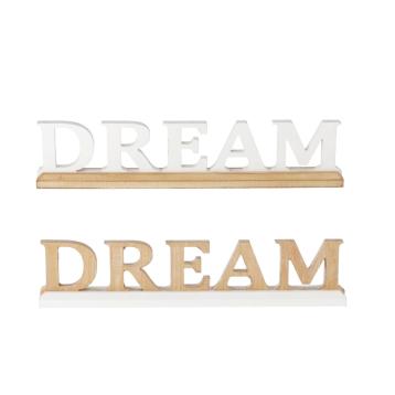 Decorazione in mdf con scritta Dream 48x5xh.10cm