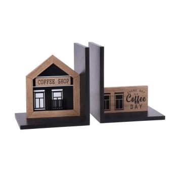 Set 2 reggilibri in mdf linea coffe shop 30x13xh.17cm