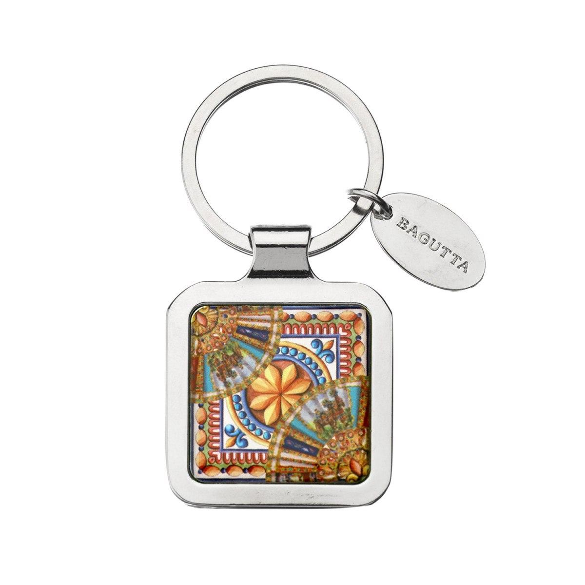 Portachiavi quadrato la terra del sole Bagutta