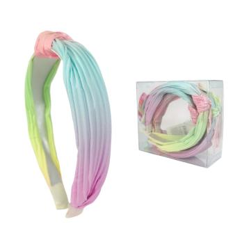 Cerchietto per capelli plissè multicolor Le Kikke