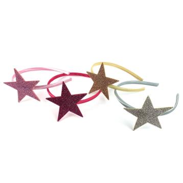 Cerchietto con stella grande strass