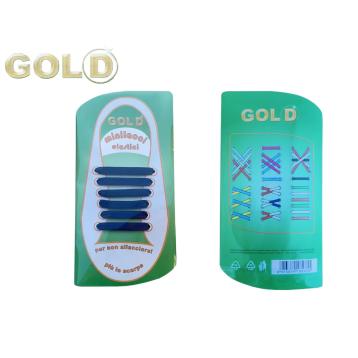 Lacci elastici per scarpe colore blu marca Gold