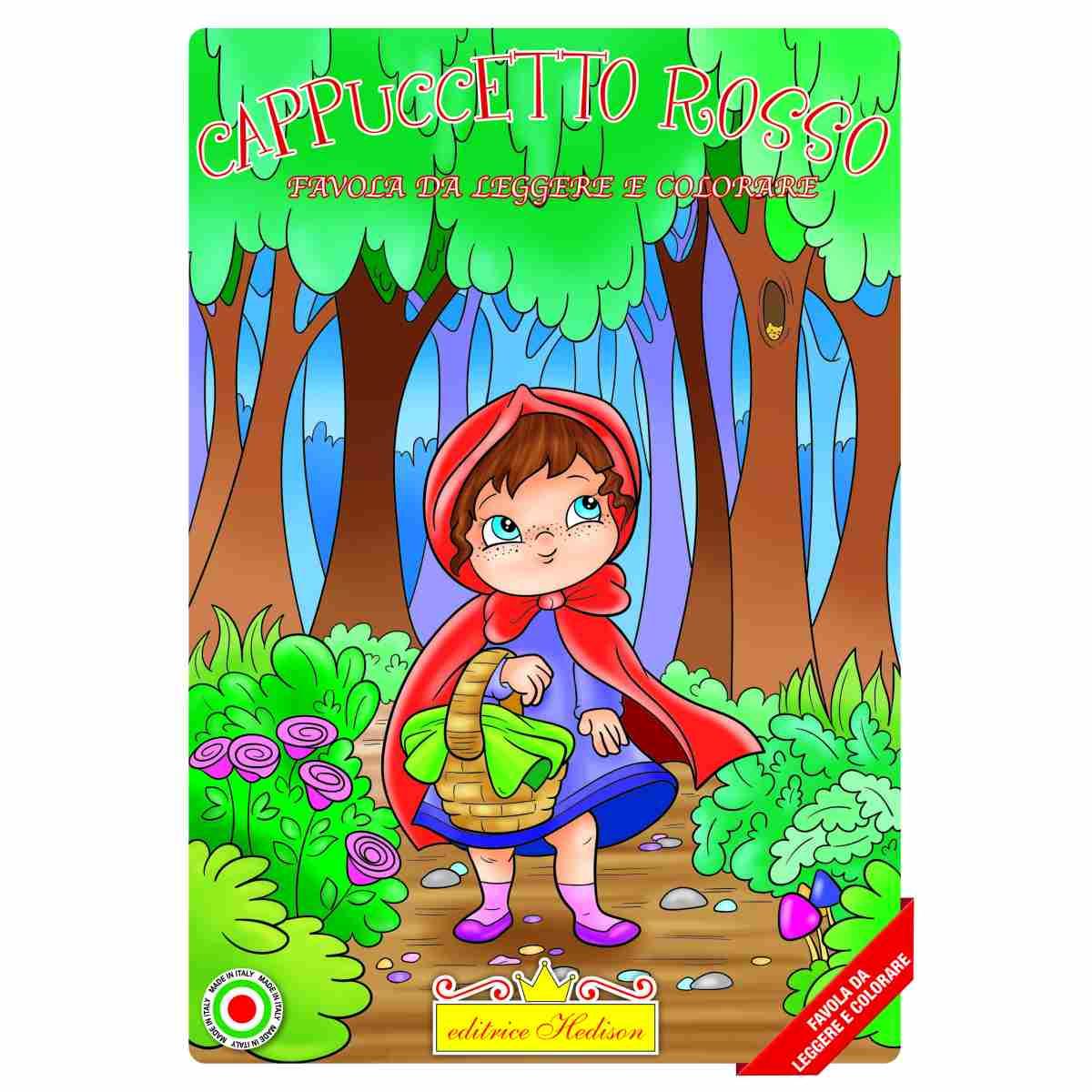 favola da leggere e colorare cappuccetto rosso