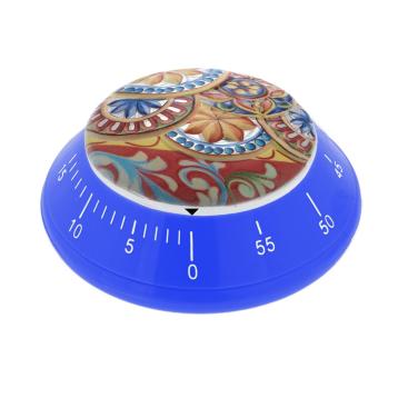 Timer da cucina decoro siciliano blu Bagutta