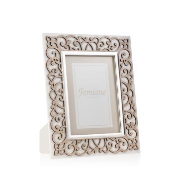 Cornice portafoto damasco legno olmo 13x18 cm