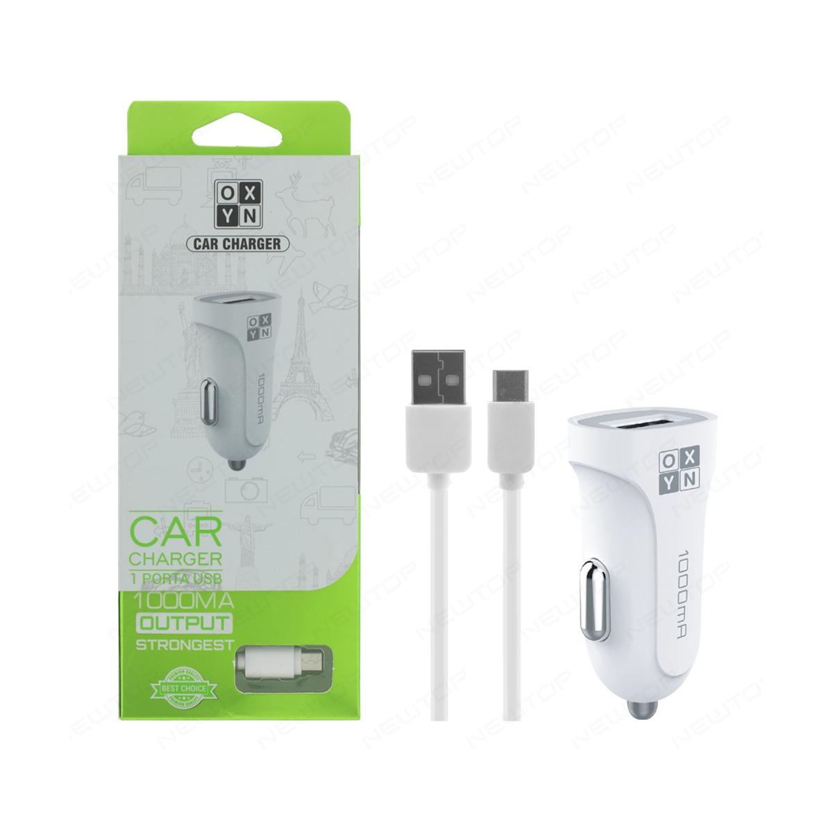 Oxyn caricabatterie auto 1.0 A 1 USB con cavo Type-C
