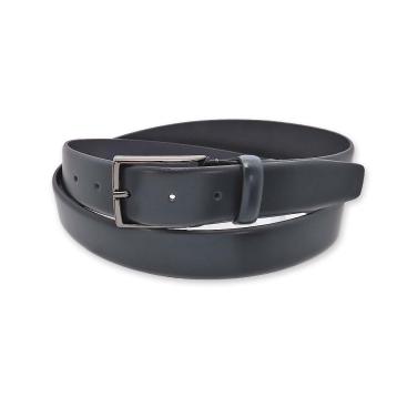 Cintura uomo in pelle box termasaldata fibbia canna di fucile