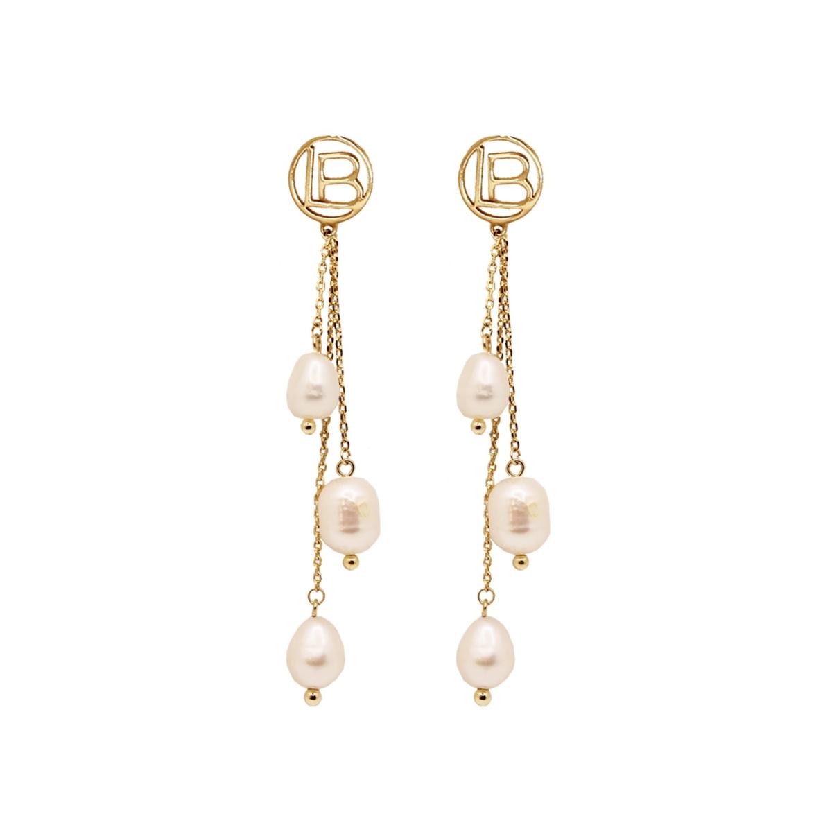 Orecchini con perle pendenti Laura Biagiotti