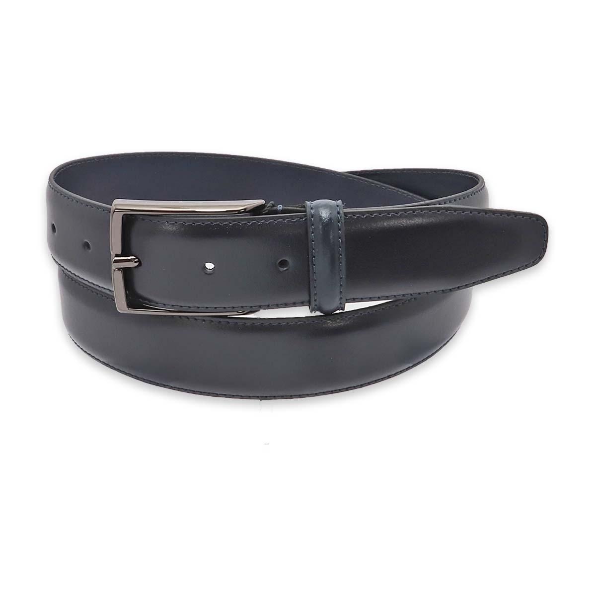 Cintura uomo in pelle box fibbia canna di fucile