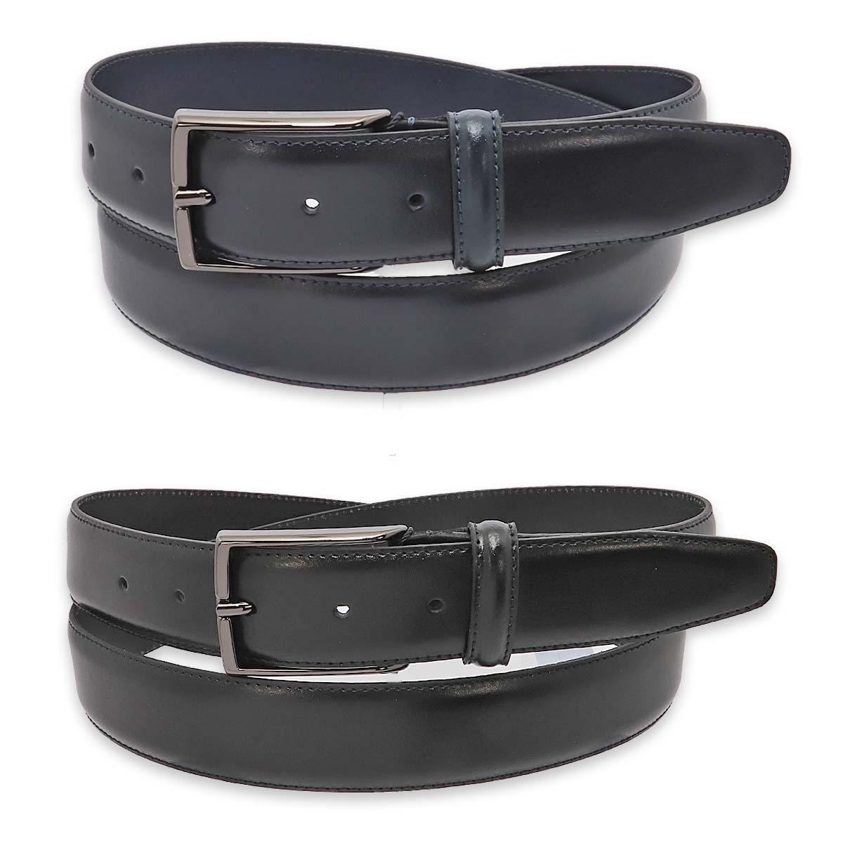 Cintura uomo in pelle box fibbia canna di fucile