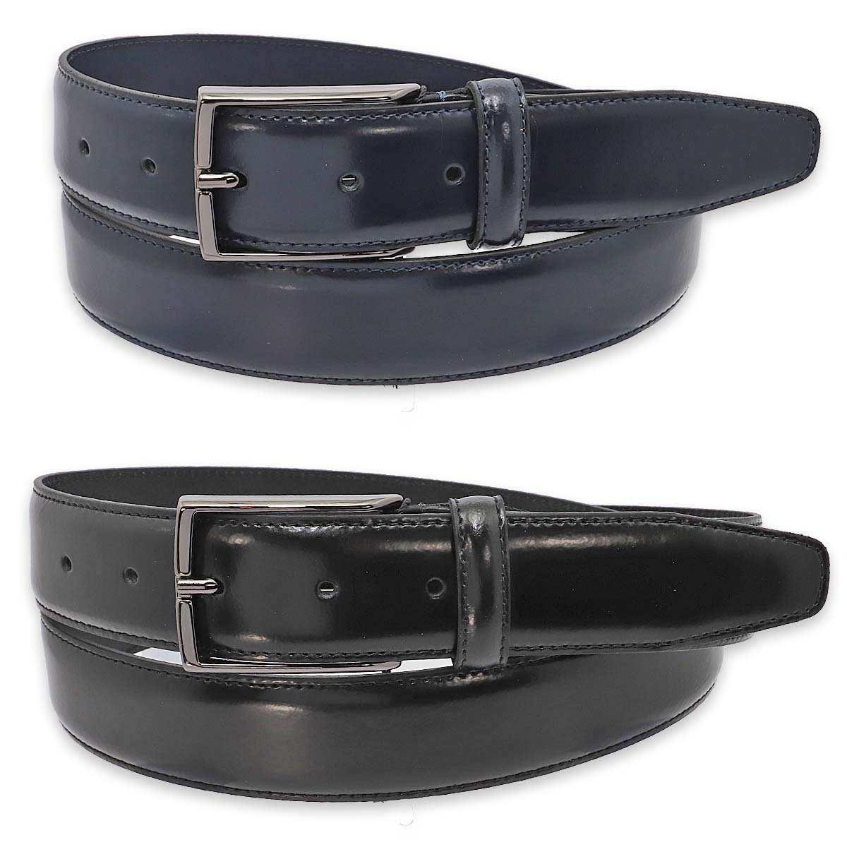 Cintura uomo in pelle abrasivato fibbia canna di fucile