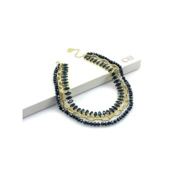 Collana donna corta multicatene C63