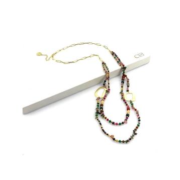 Collana donna lunga perline C63