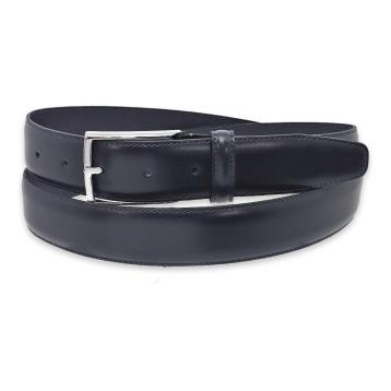 Cintura uomo in pelle extra size fibbia nickel lucido