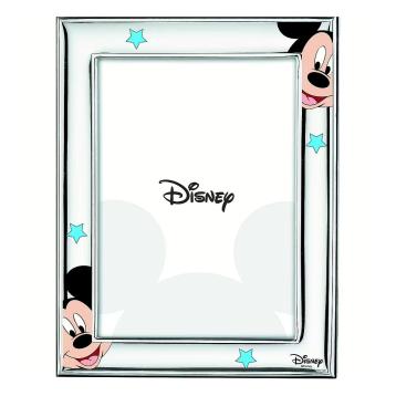 Cornice portafoto bimbo 9x13 cm Mickey mouse celeste Valenti