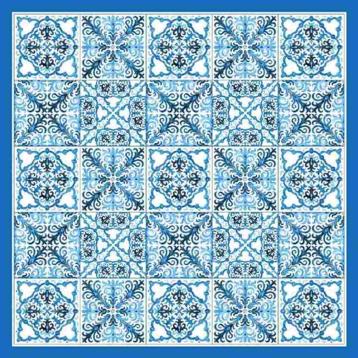 Foulard maioliche 90x90 cm