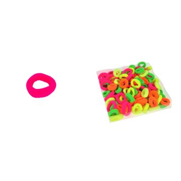 Elastico per capelli medio filanca colori fluo in box da 100 pezzi