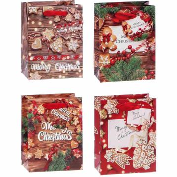 Shopper in carta natalizia 12 x 7 x h15 cm