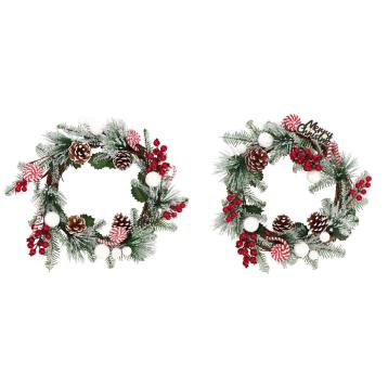 Ghirlanda natalizia per decorazione d53 cm