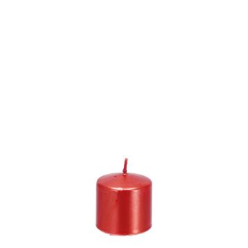 Candela cilindrica rossa natalizia d5 x h5,5 cm