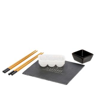 Servizio sushi per 2 persone con vassoio 18 x 18 cm